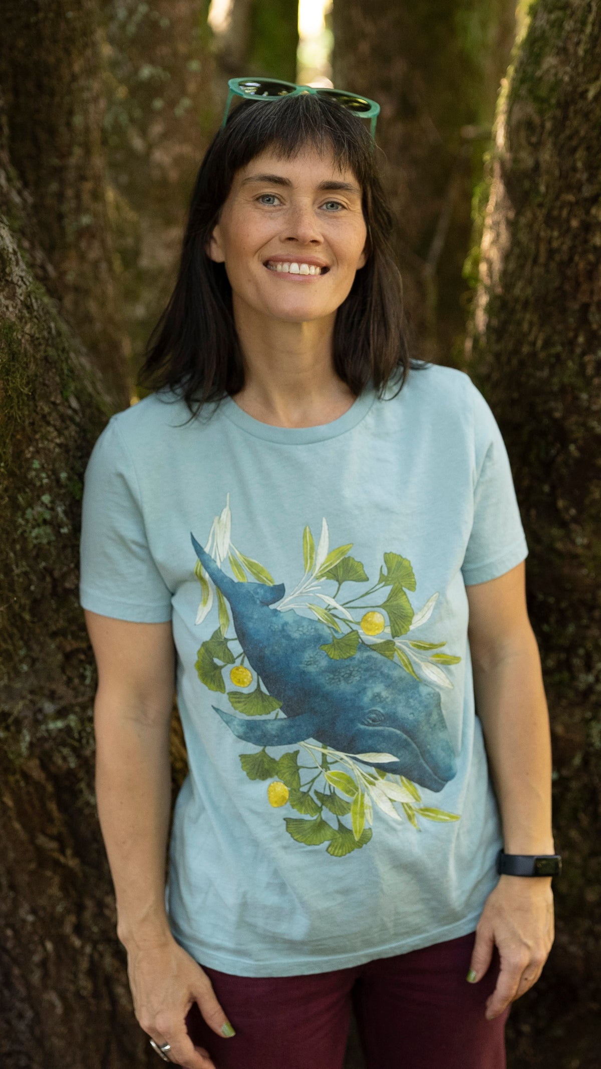 Sage Whale Tee