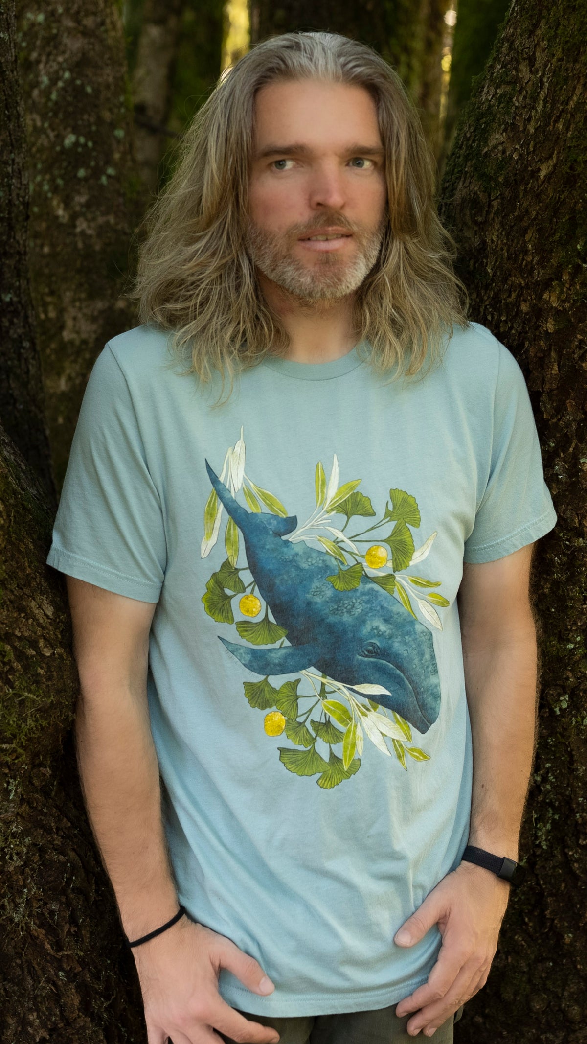 Sage Whale Tee